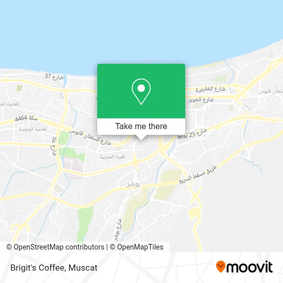 Brigit's Coffee map