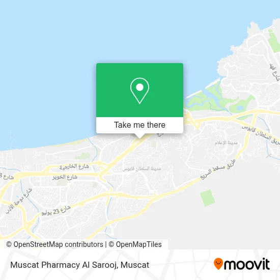 Muscat Pharmacy Al Sarooj map