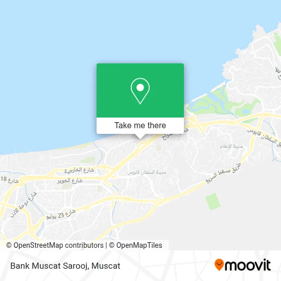 Bank Muscat Sarooj map