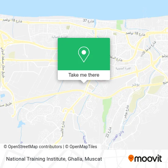 National Training Institute, Ghalla map
