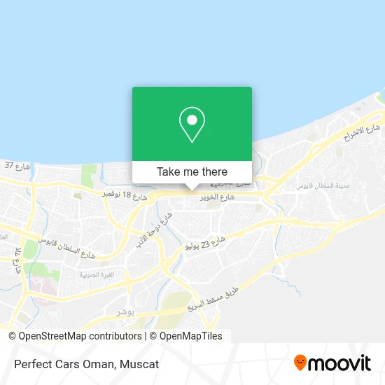 Perfect Cars Oman map