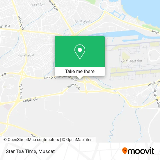 Star Tea Time map