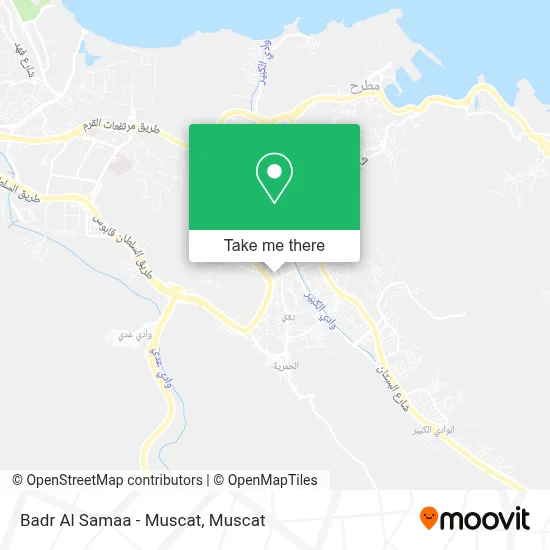 Badr Al Samaa - Muscat map