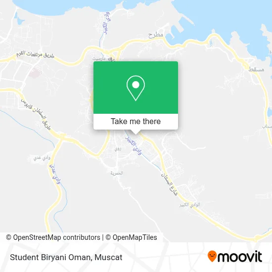 Student Biryani Oman map
