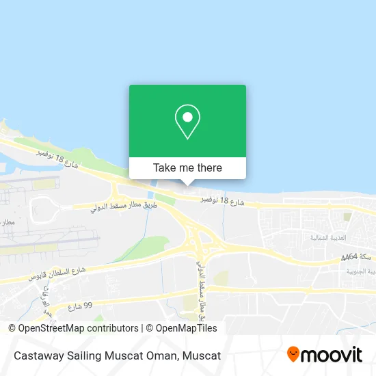 Castaway Sailing Muscat Oman map