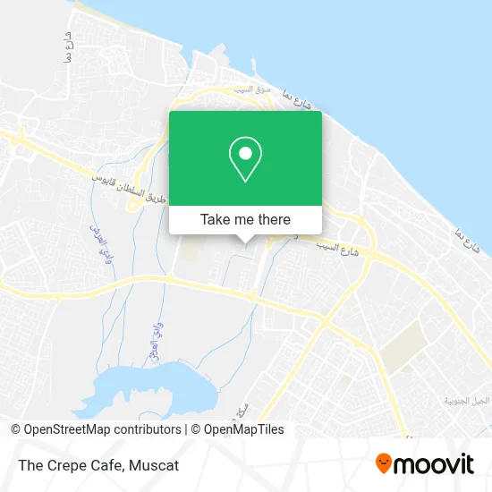 The Crepe Cafe map