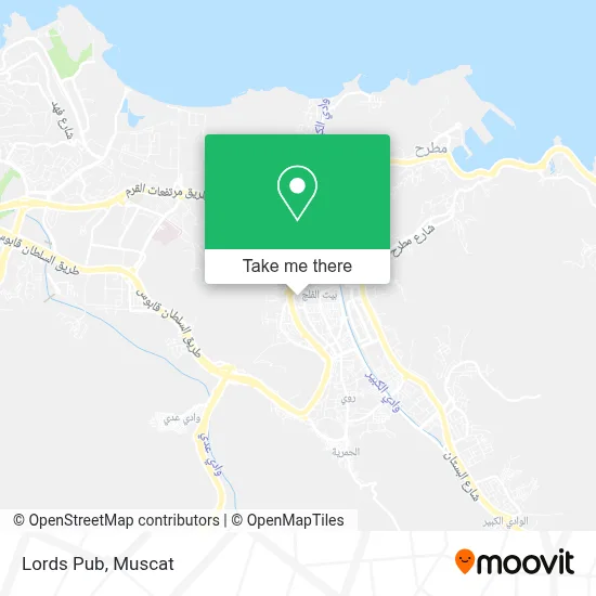 Lords Pub map