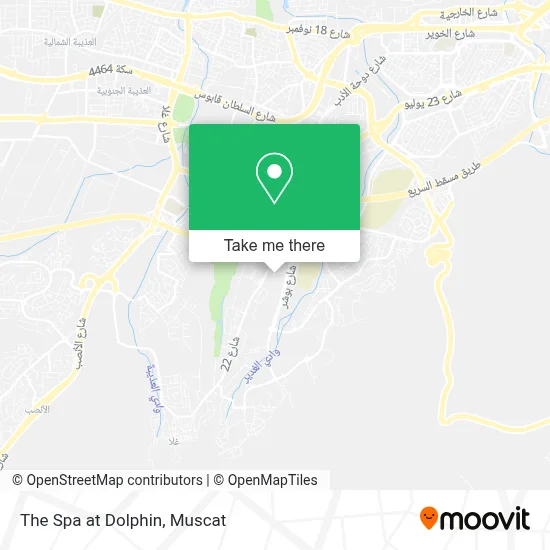 The Spa at Dolphin map