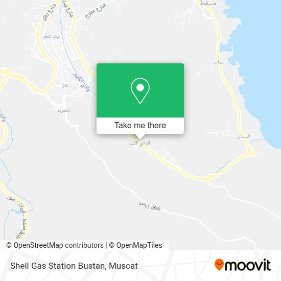 Shell Gas Station Bustan map