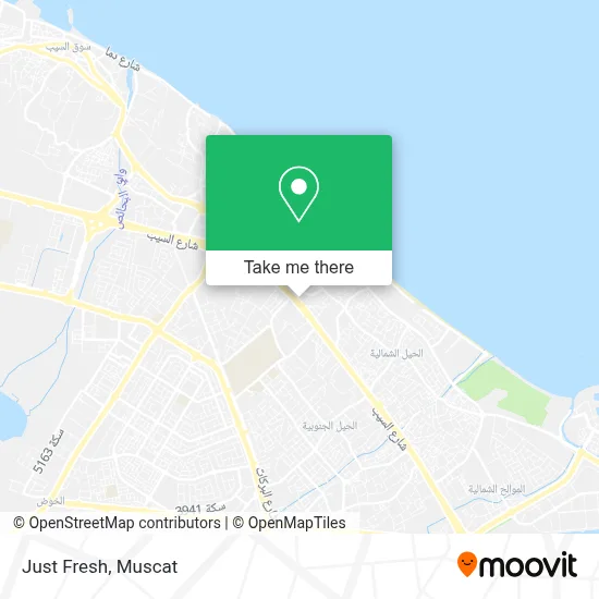 Just Fresh map