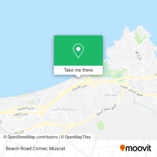 Beach Road Corner map