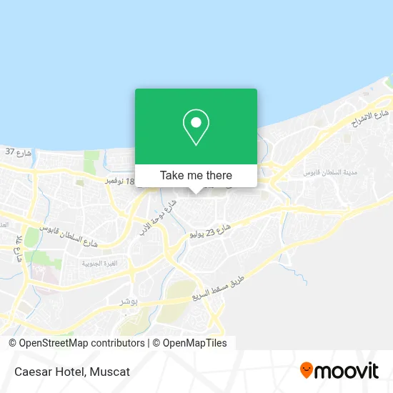 Caesar Hotel map