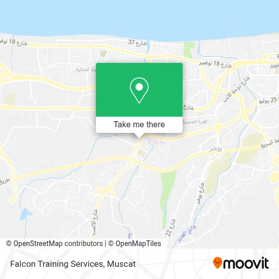 Falcon Training Services map
