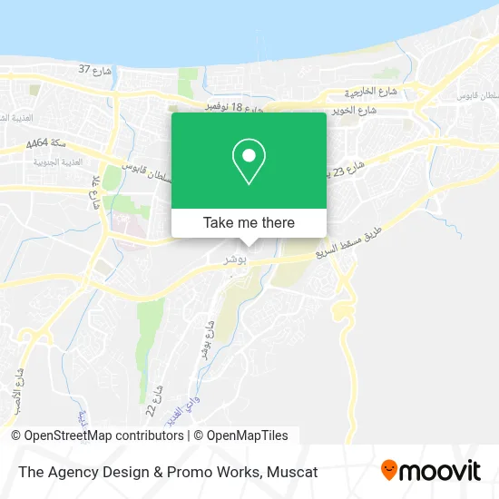 The Agency Design & Promo Works map