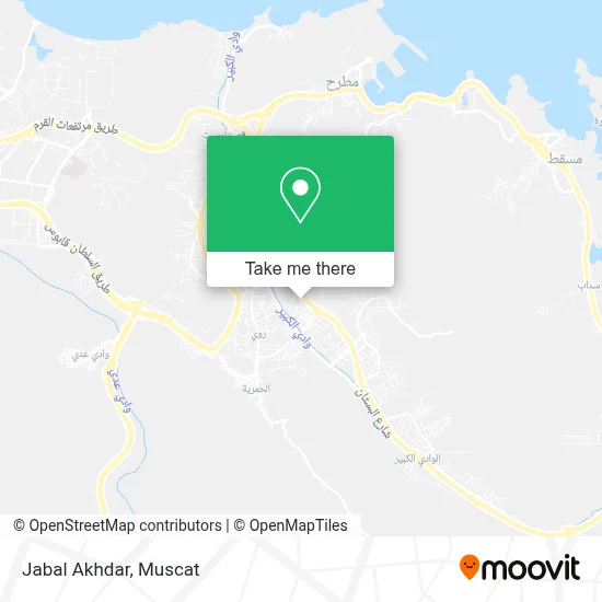 Jabal Akhdar map
