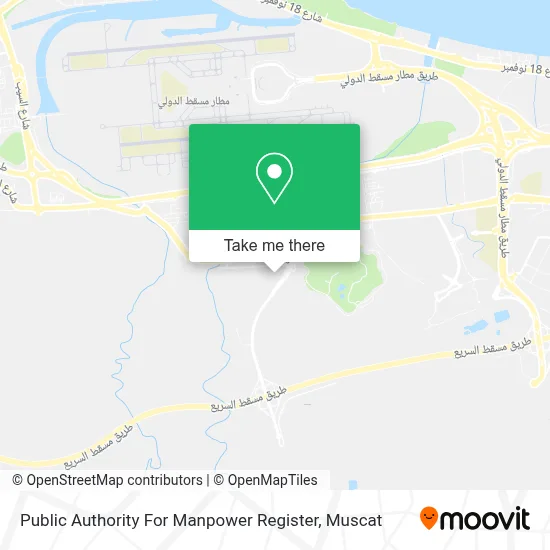 Public Authority For Manpower Register map