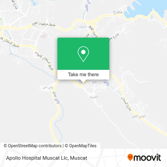 Apollo Hospital Muscat Llc map