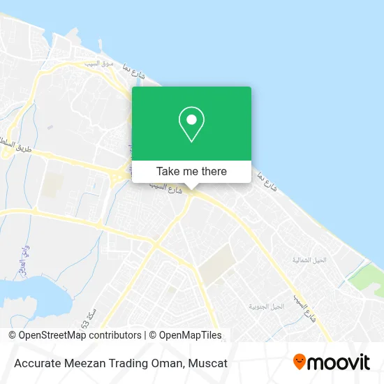 Accurate Meezan Trading Oman map