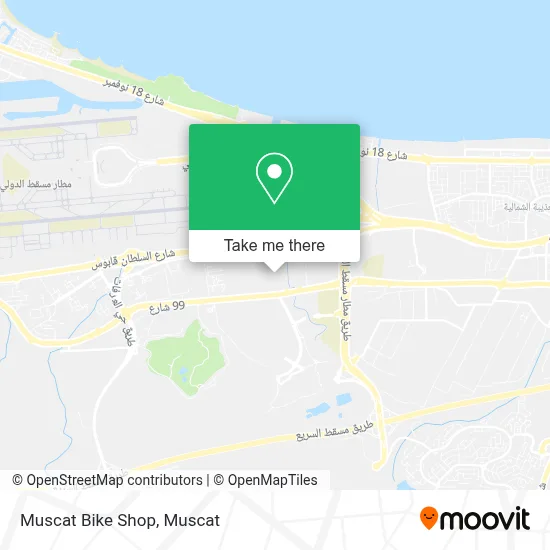 Muscat Bike Shop map