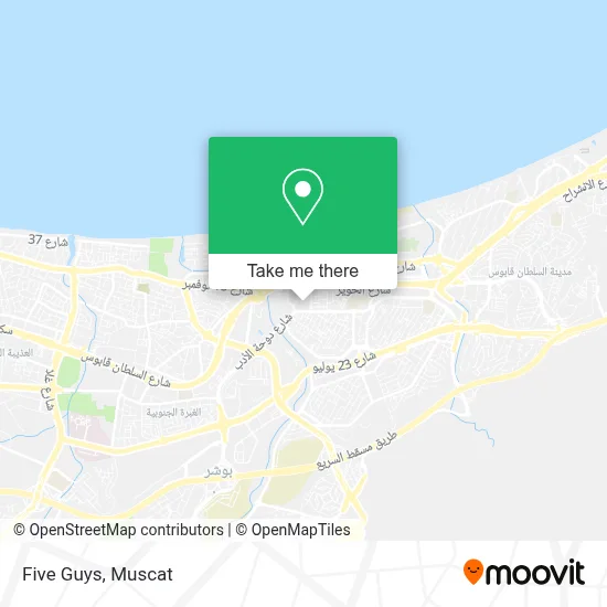 Five Guys map