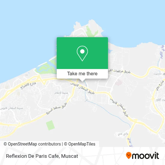 Reflexion De Paris Cafe map