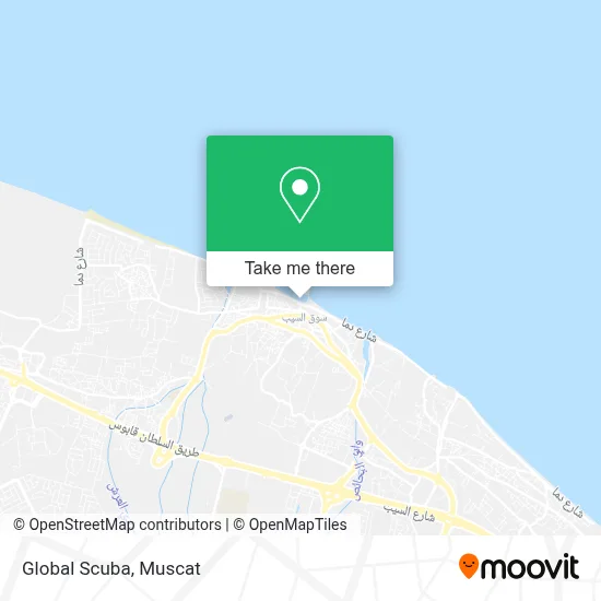 Global Scuba map