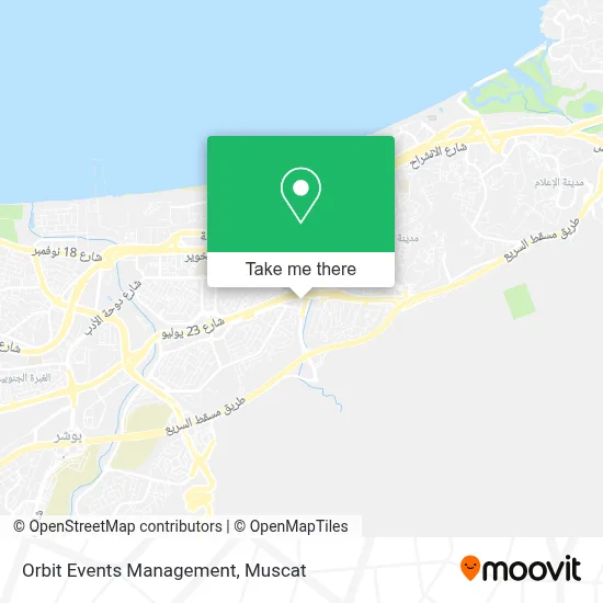Orbit Events Management map