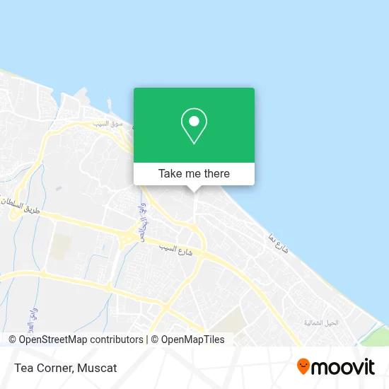 Tea Corner map