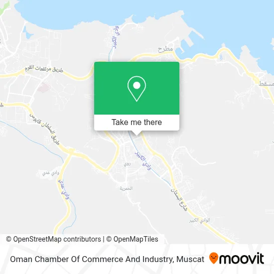 Oman Chamber Of Commerce And Industry map