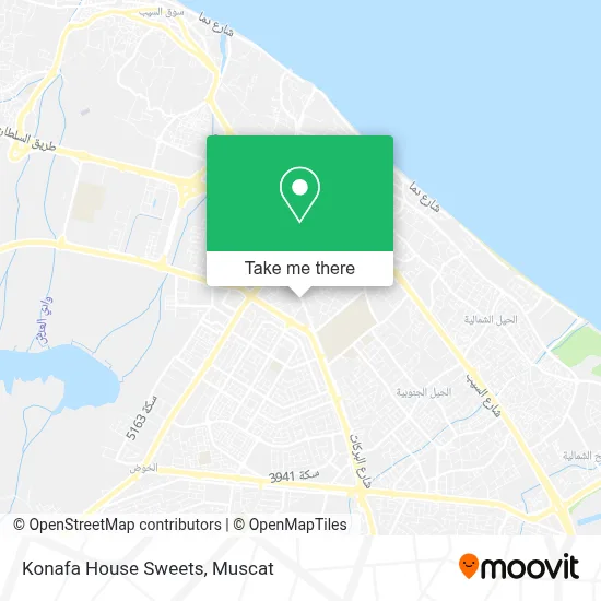 Konafa House Sweets map