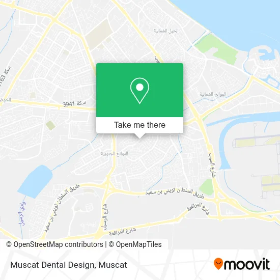 Muscat Dental Design map