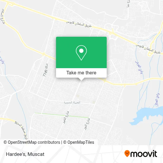 Hardee's map