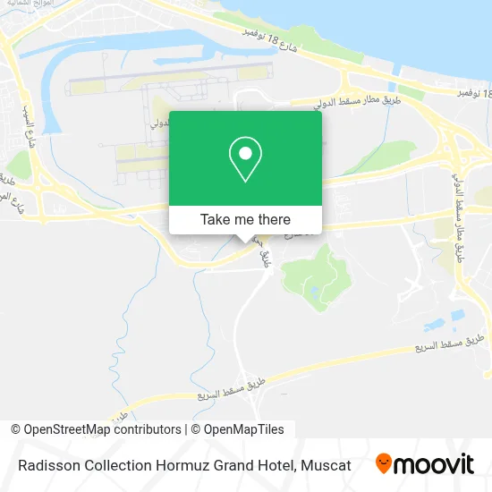 Radisson Collection Hormuz Grand Hotel map