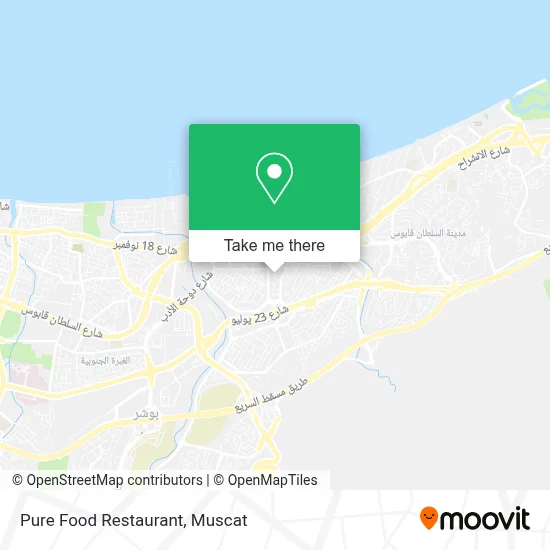 Pure Food Restaurant map