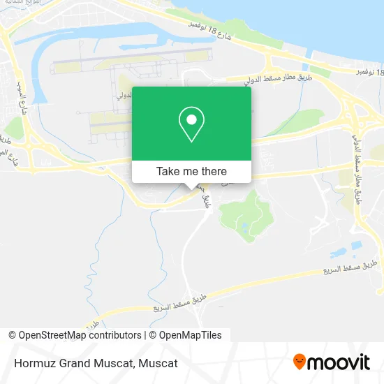 Hormuz Grand Muscat map