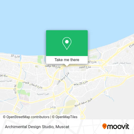 Archimental Design Studio map
