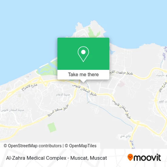 Al-Zahra Medical Complex - Muscat map