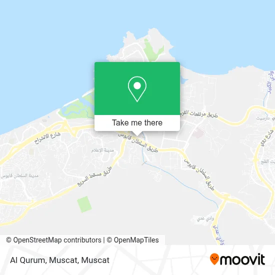 Al Qurum, Muscat map
