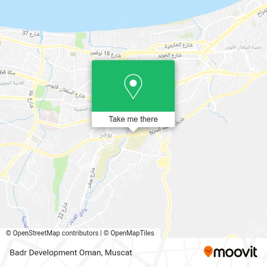 Badr Development Oman map
