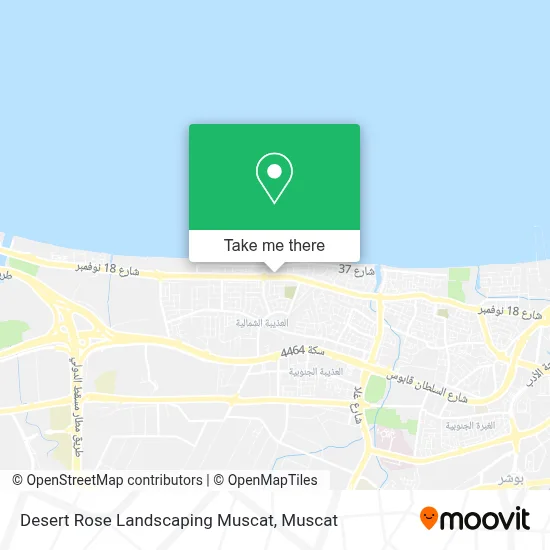Desert Rose Landscaping Muscat map