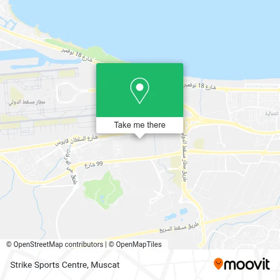 Strike Sports Centre map