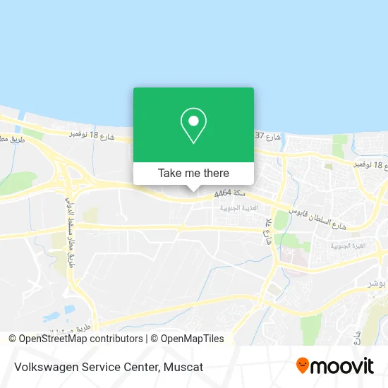 Volkswagen Service Center map