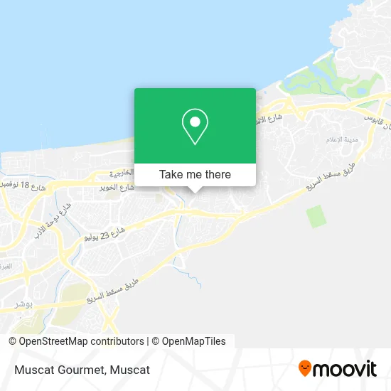 Muscat Gourmet map