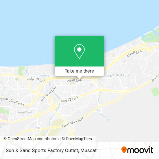 Sun & Sand Sports Factory Outlet map