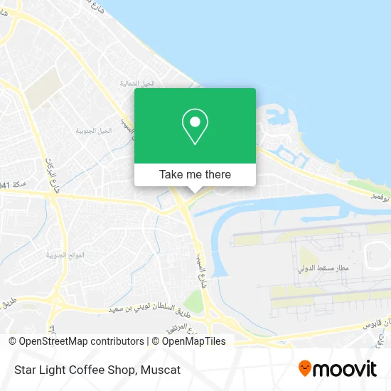 Star Light Coffee Shop map