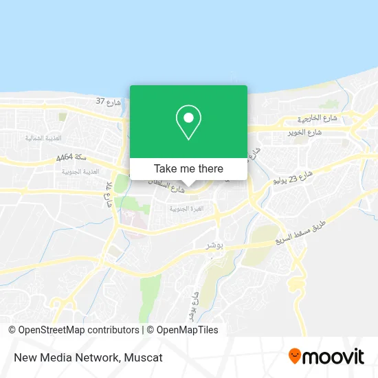New Media Network map
