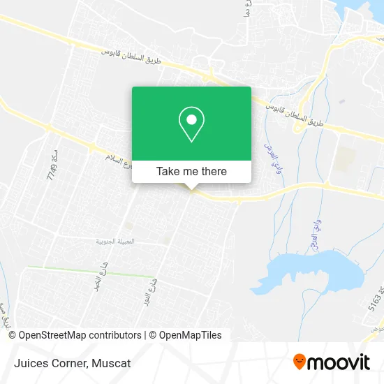 Juices Corner map