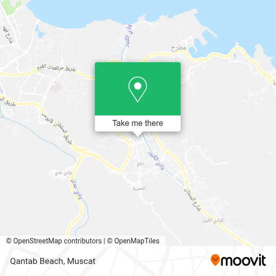 Qantab Beach map