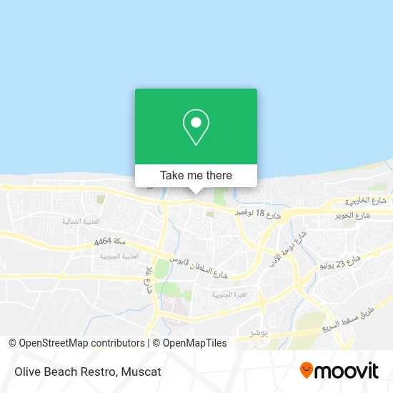 Olive Beach Restro map