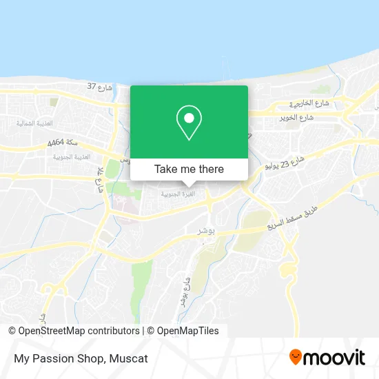 My Passion Shop map